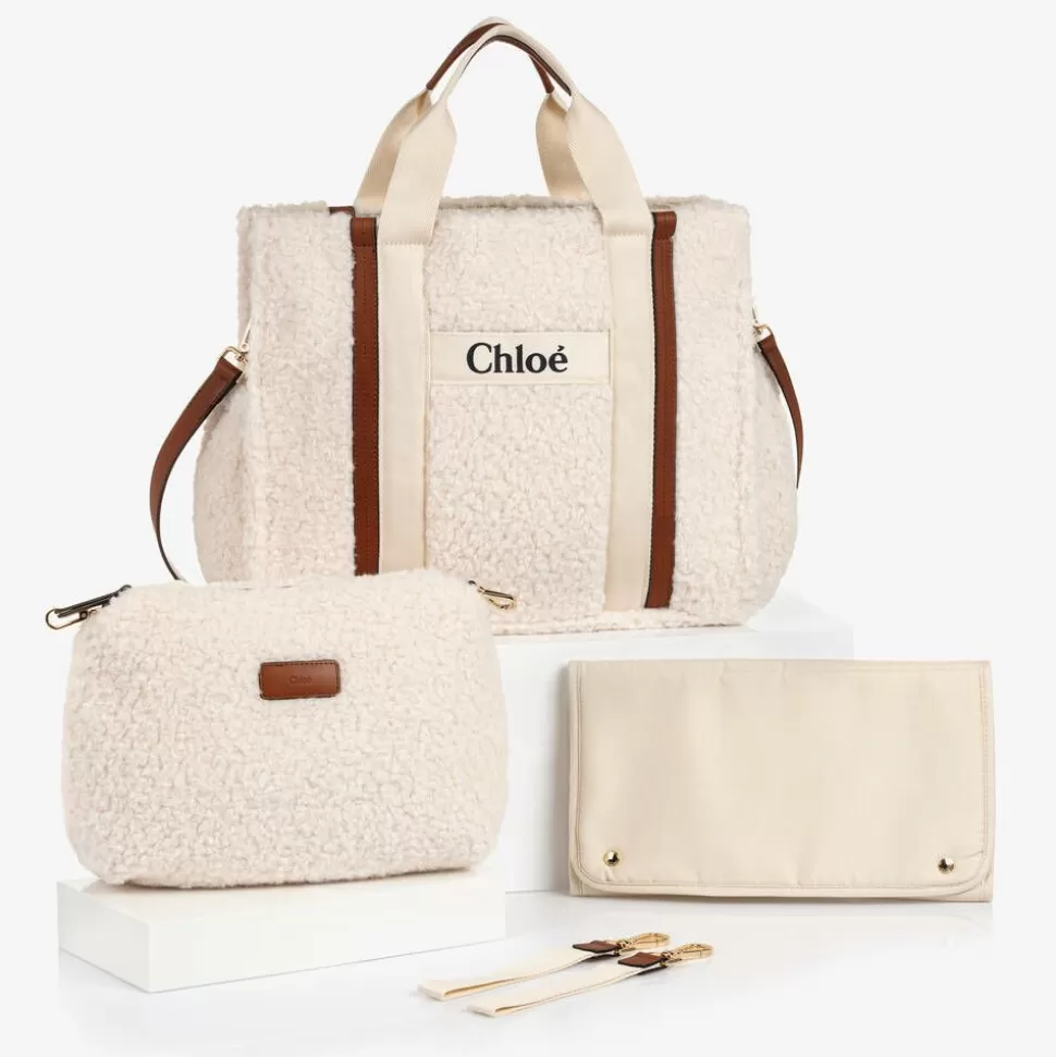 Chloé Ivory Sherpa Fleece Changing Bag (41cm)^ Gifts