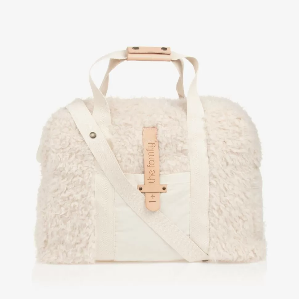 1 + in the family Ivory Sherpa Fleece Changing Bag (48cm)^ Bags