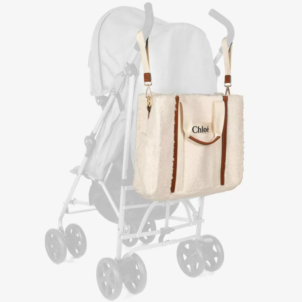 Chloé Ivory Sherpa Fleece Changing Bag (41cm)^ Gifts