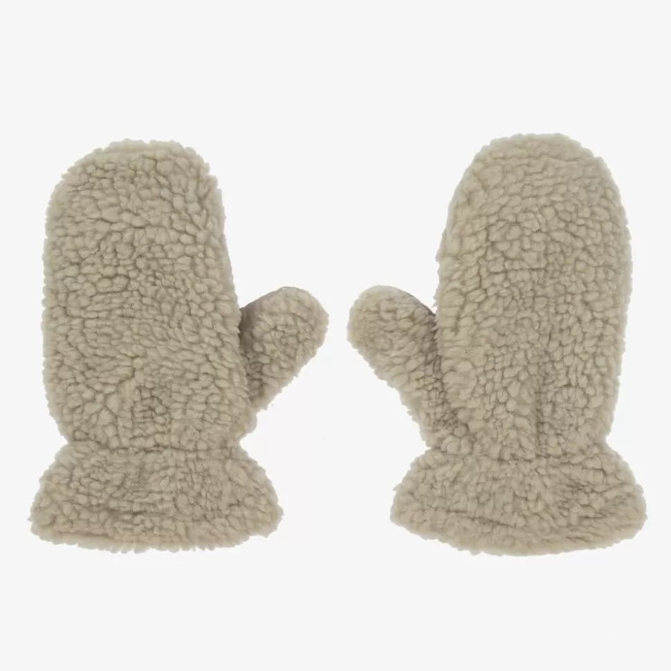 Liewood Ivory Sherpa Fleece Mittens^BOY Gloves & Mittens | Gloves & Mittens