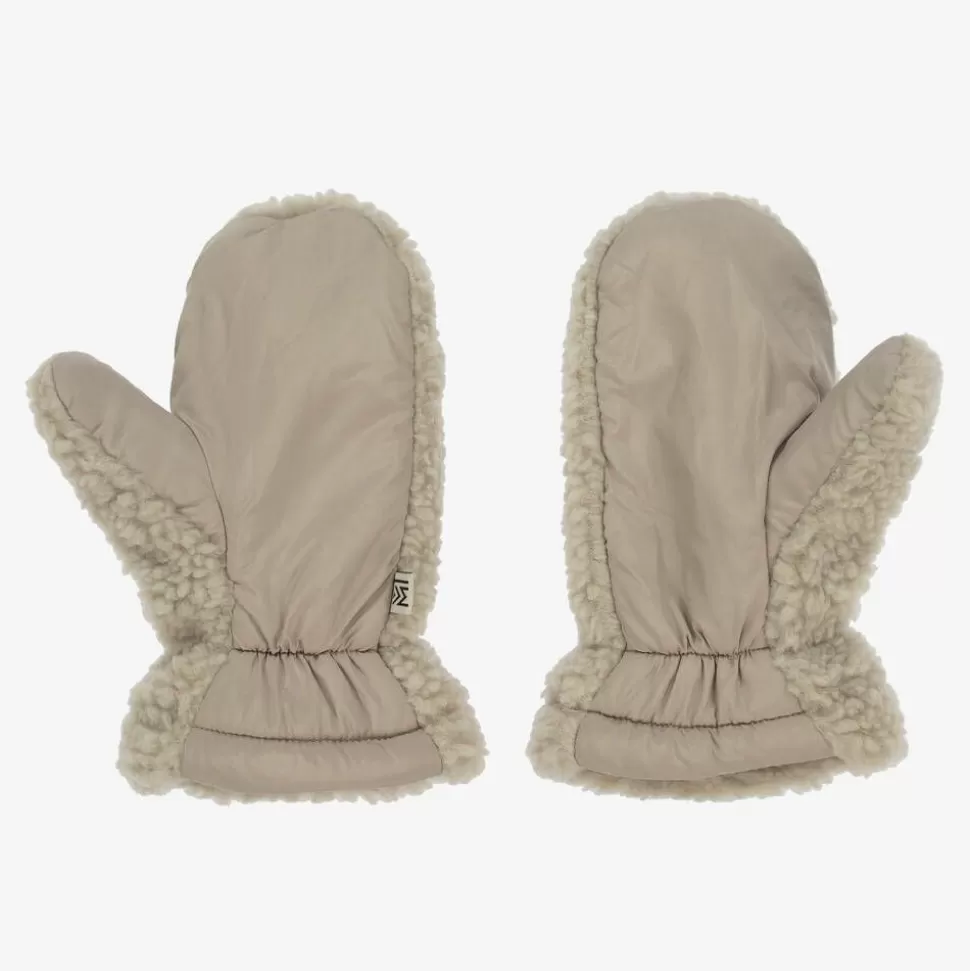 Liewood Ivory Sherpa Fleece Mittens^BOY Gloves & Mittens | Gloves & Mittens