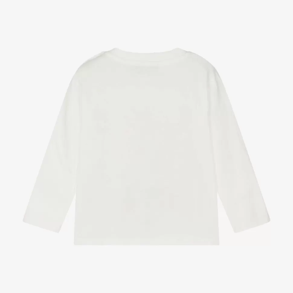 Moschino Baby Ivory Teddy Bear Cotton Top^ Tops