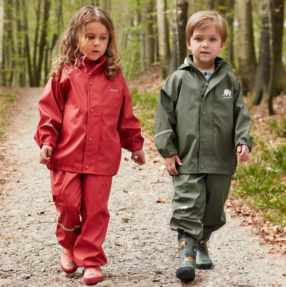 CeLaVi Khaki Green 2 Piece Rainsuit^BOY Coats & Jackets | Coats & Jackets