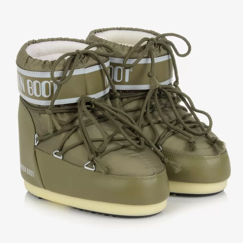 Moon Boot Khaki Green Icon Short Snow Boots^BOY Snow Boots | Snow Boots