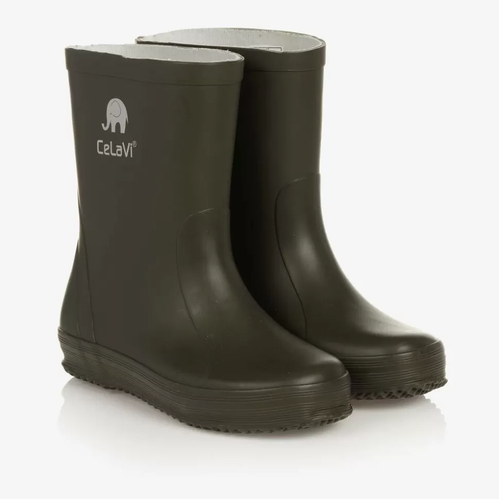 CeLaVi Khaki Green Rain Boots^BOY Rain Boots | Rain Boots