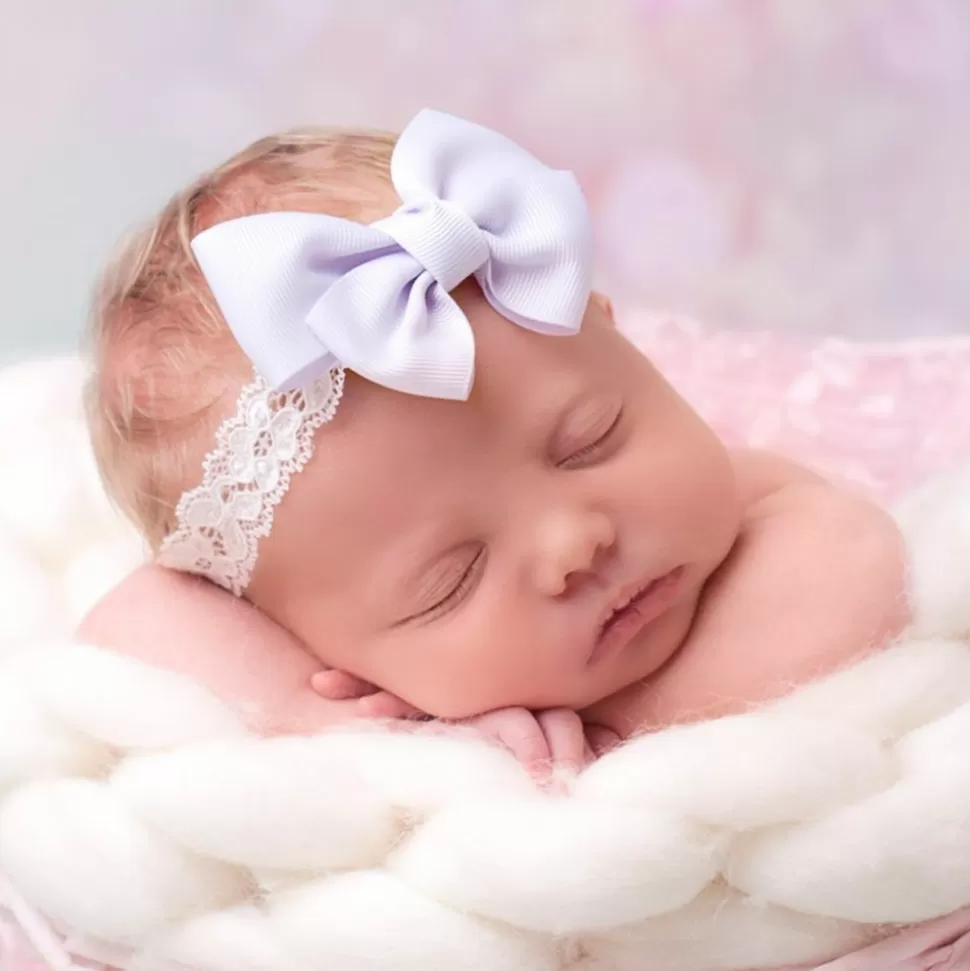 Cute Cute Lilac Purple Bow Headband^ Hair Accessories