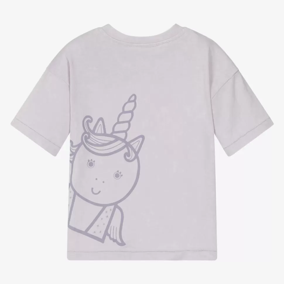 Roarsome Lilac Unicorn Organic Cotton T-Shirt^ Tops