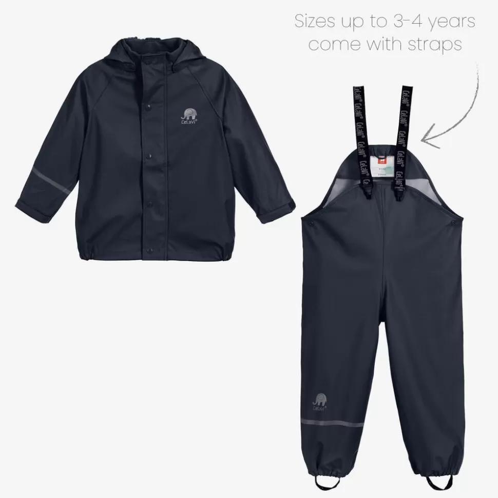 CeLaVi Navy Blue 2 Piece Rainsuit^BOY Coats & Jackets | Coats & Jackets