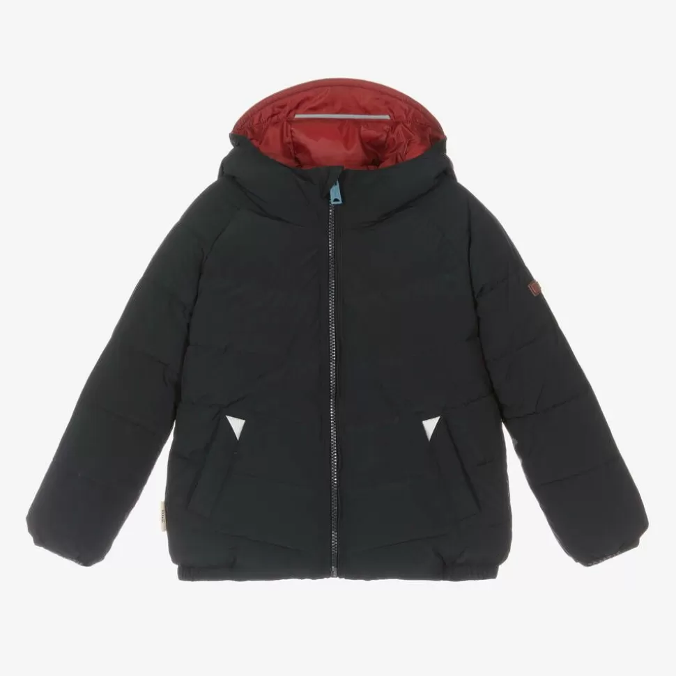 Töastie Navy Blue & Red Reversible Puffer Jacket^BOY Coats & Jackets | Coats & Jackets