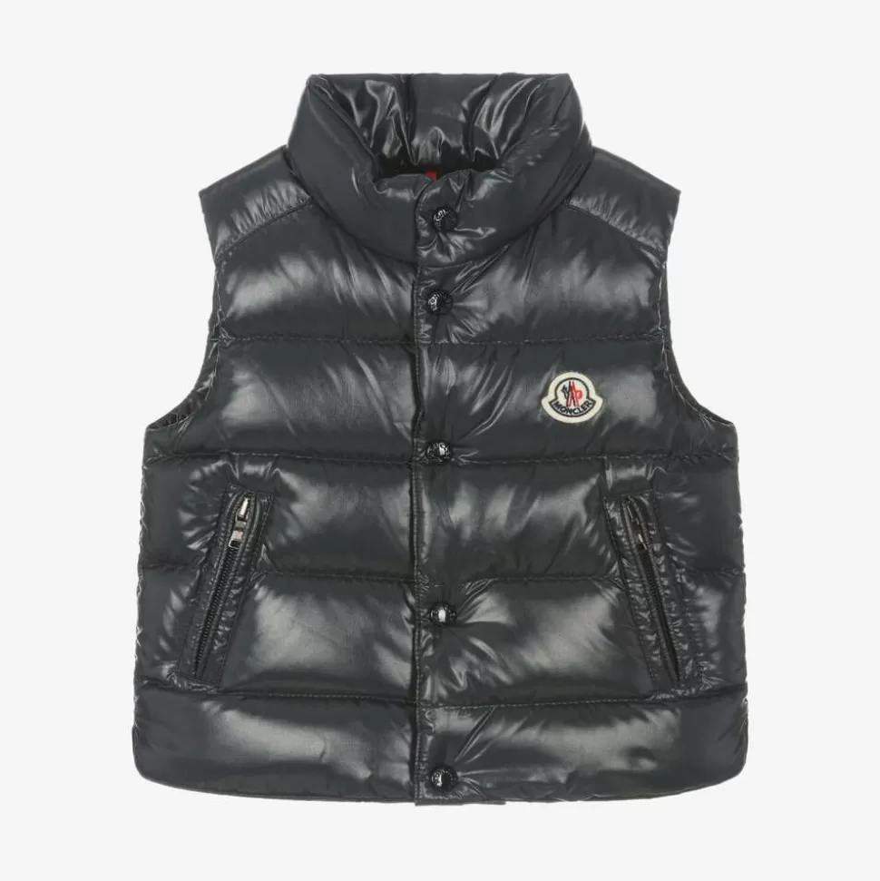 Moncler Enfant Navy Blue Bernard Down Padded Gilet^ Coats & Jackets