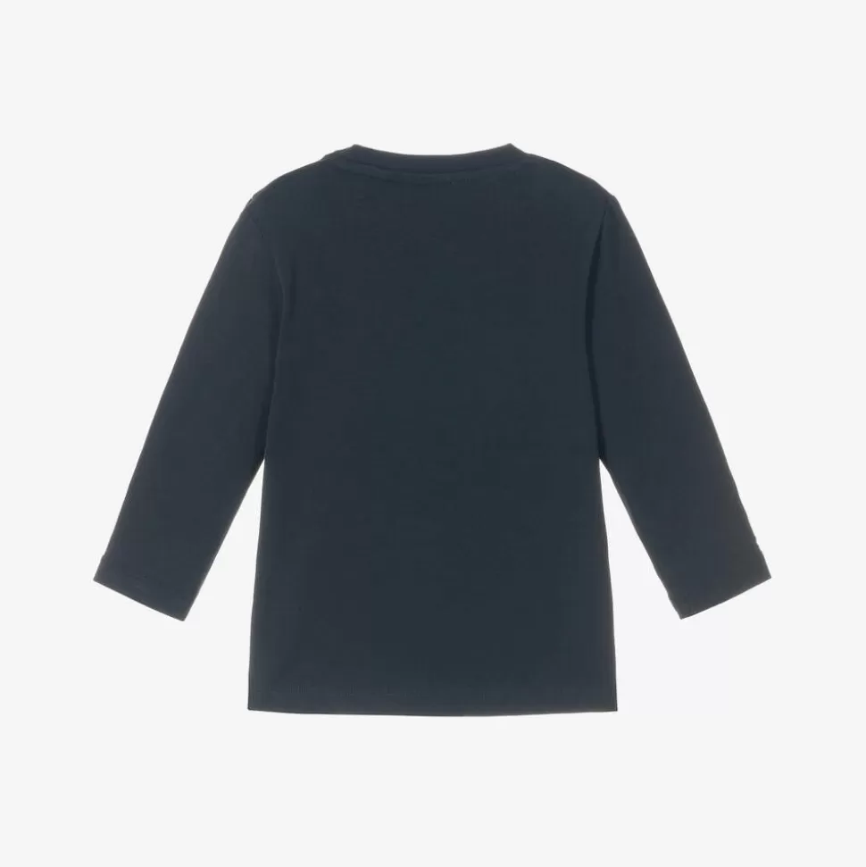 NAME IT Navy Blue Cotton Christmas Baby Top^ Tops | Tops