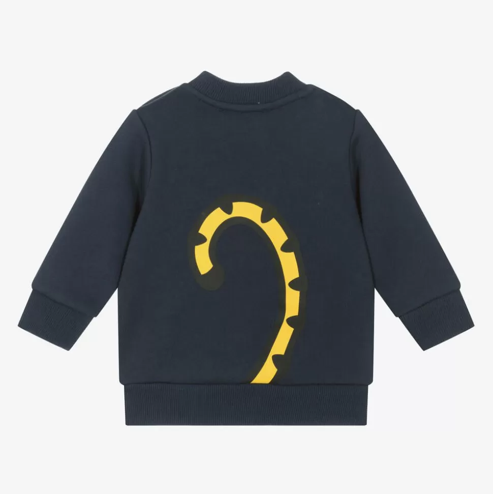 KENZO KIDS Navy Blue Cotton KOTORA Tiger Sweatshirt^ Tops
