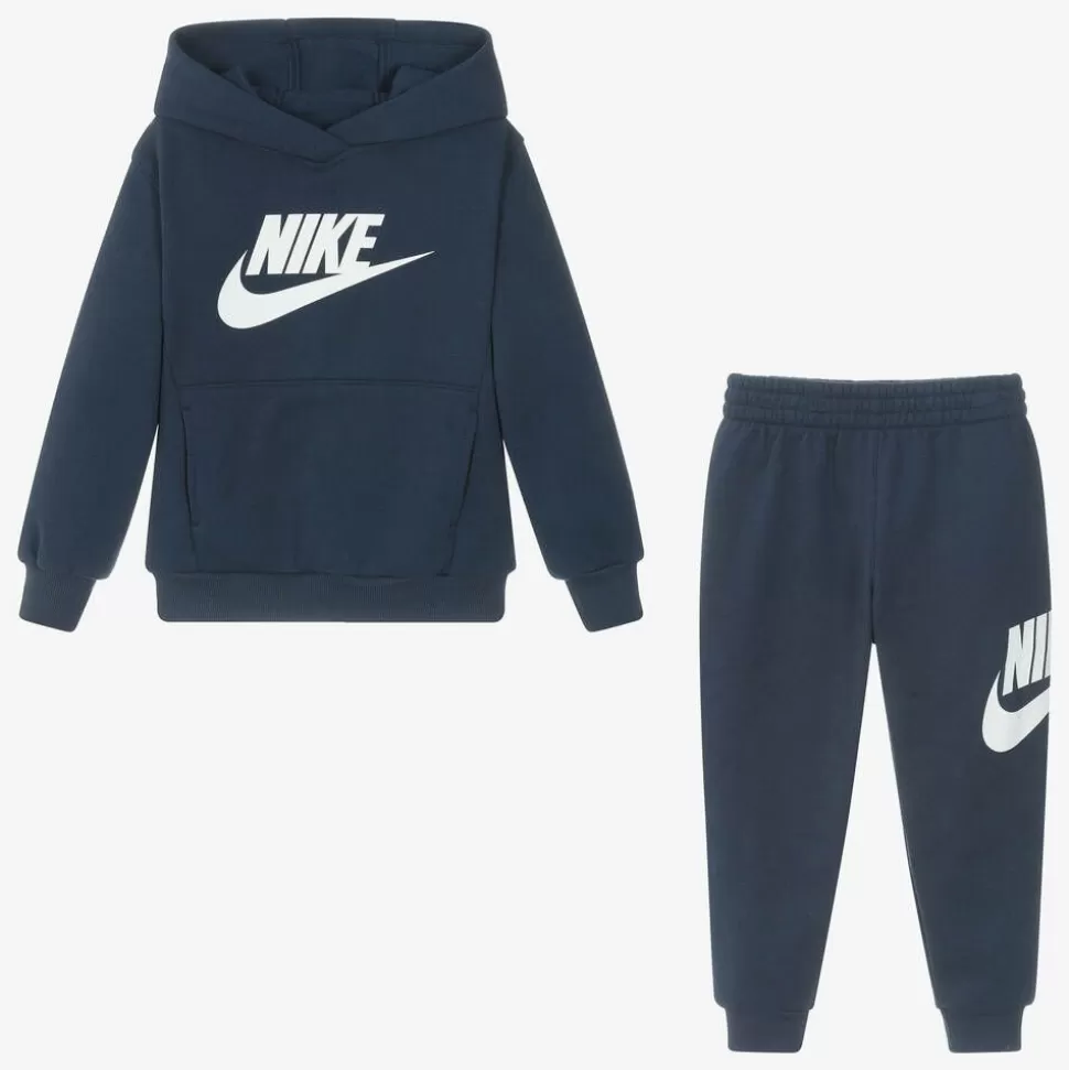 Nike Navy Blue Cotton Tracksuit^ Tracksuits