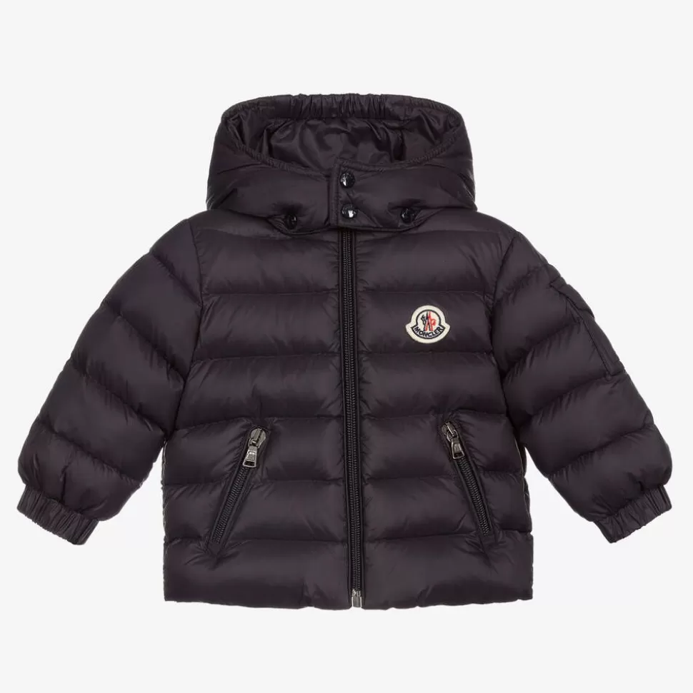 Moncler Enfant Navy Blue Down Padded Jacket^BOY Coats & Jackets | Coats & Jackets