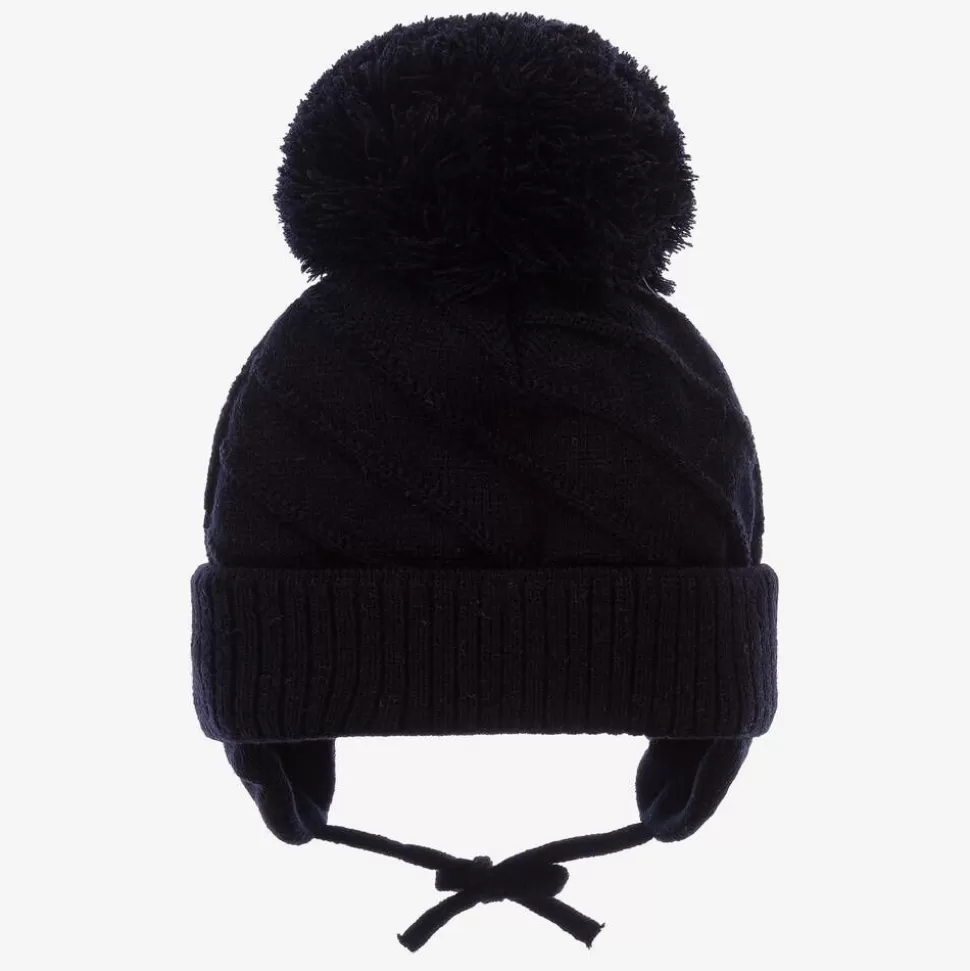 Sätila of Sweden Navy Blue Jim Giant Pom-Pom Hat^ Hats