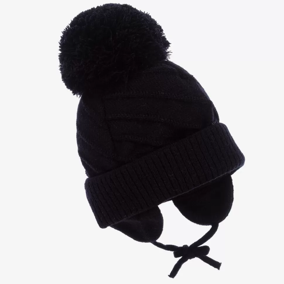 Sätila of Sweden Navy Blue Jim Giant Pom-Pom Hat^ Hats