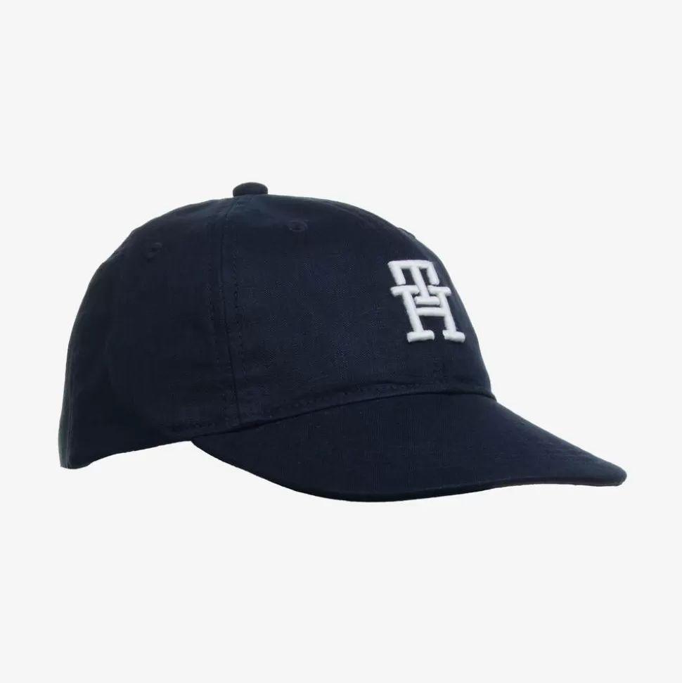 Tommy Hilfiger Navy Blue Linen Cap^BOY Hats | Hats