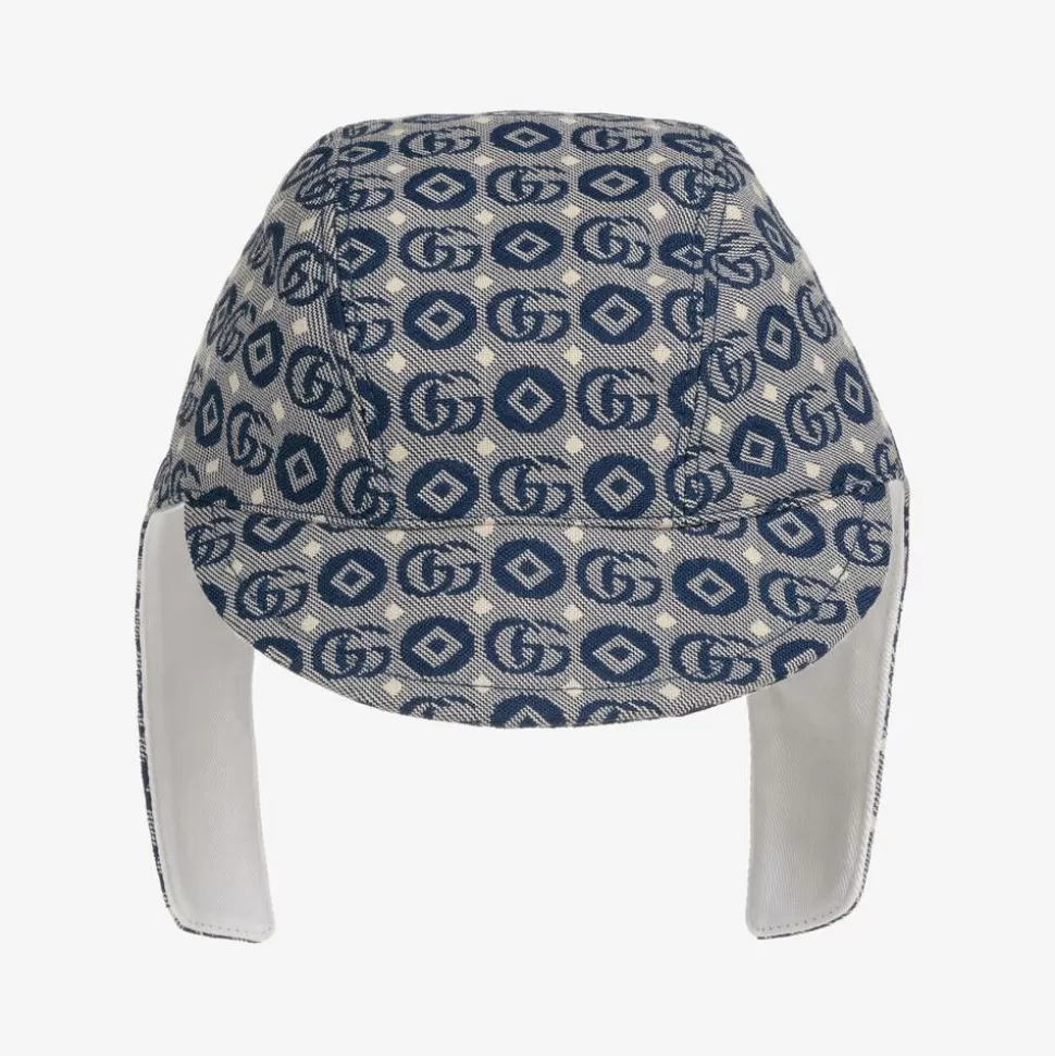 Gucci Navy Blue Logo Baby Hat^ Hats