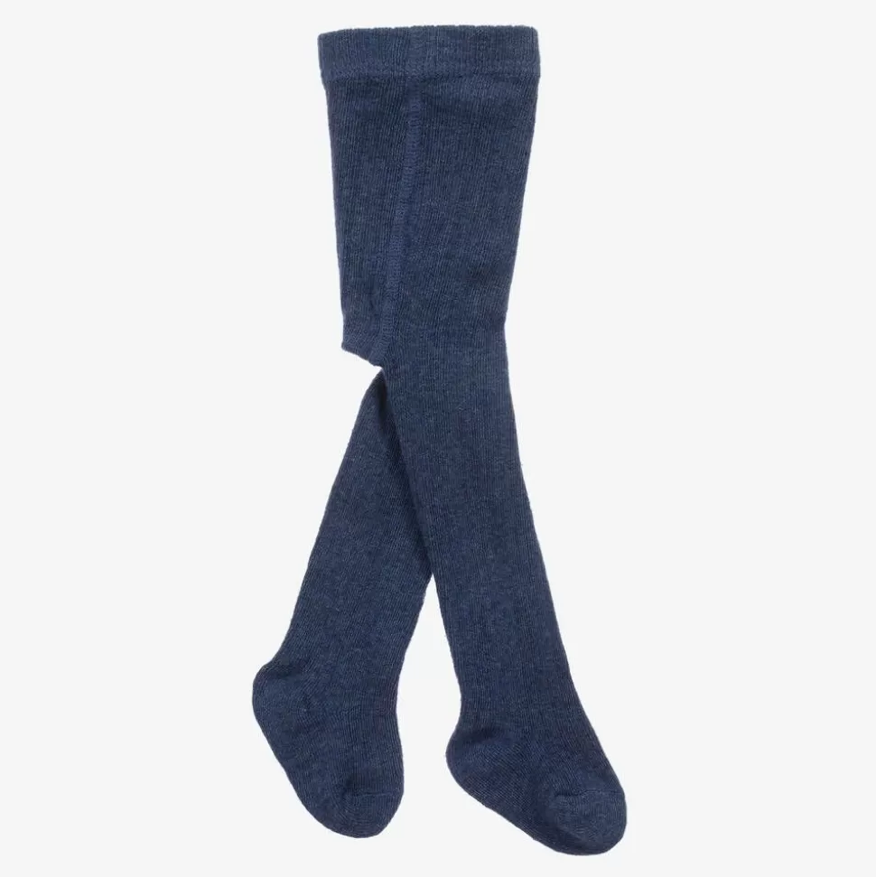 Mayoral Navy Blue Organic Cotton Baby Tights^ Tights