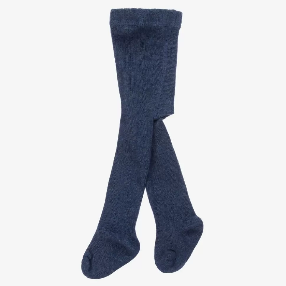 Mayoral Navy Blue Organic Cotton Baby Tights^ Tights