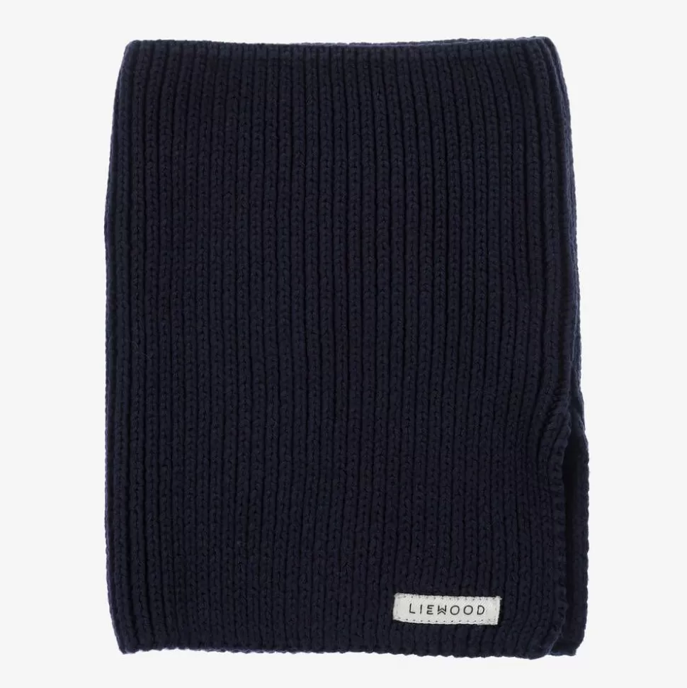 Liewood Navy Blue Organic Cotton Neck Warmer^BOY Scarves | Scarves