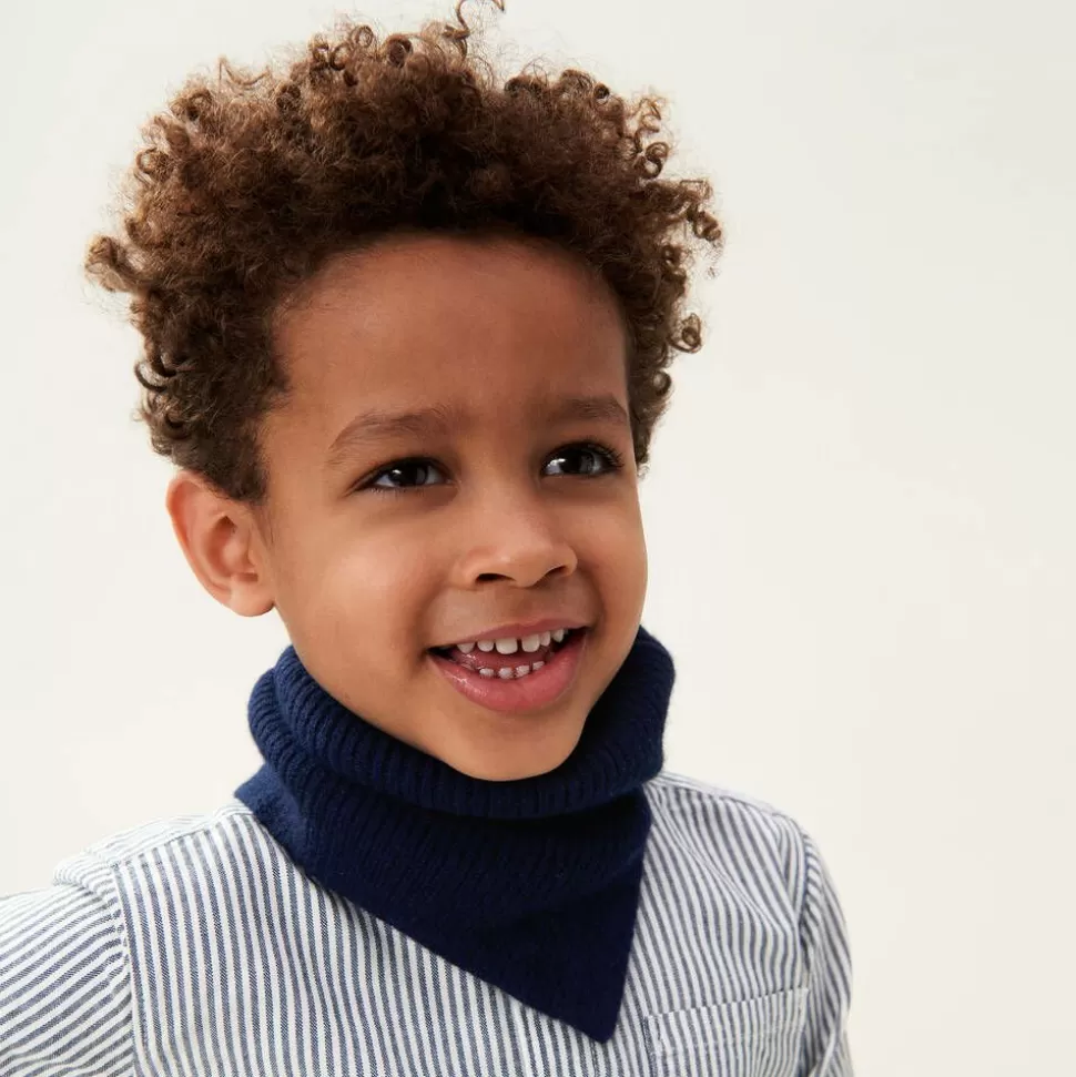 Liewood Navy Blue Organic Cotton Neck Warmer^BOY Scarves | Scarves