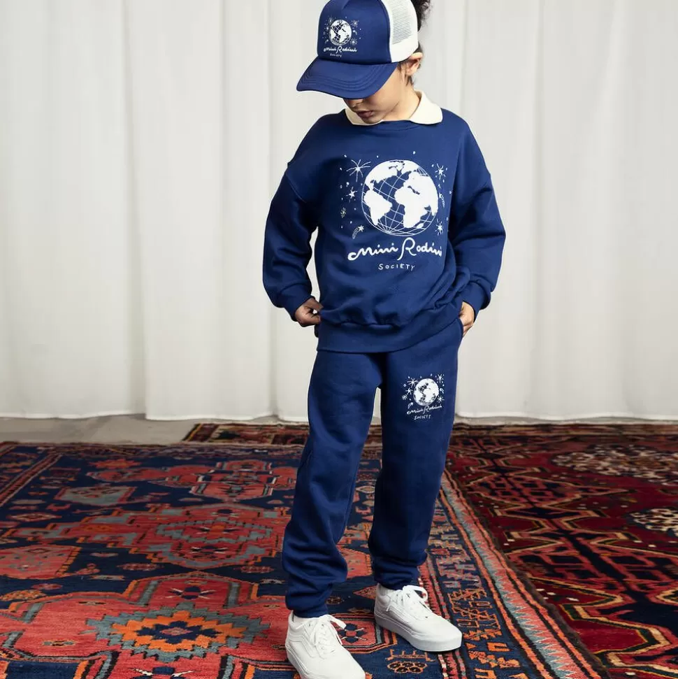 Mini Rodini Navy Blue Organic Cotton Sweatshirt^BOY Tops
