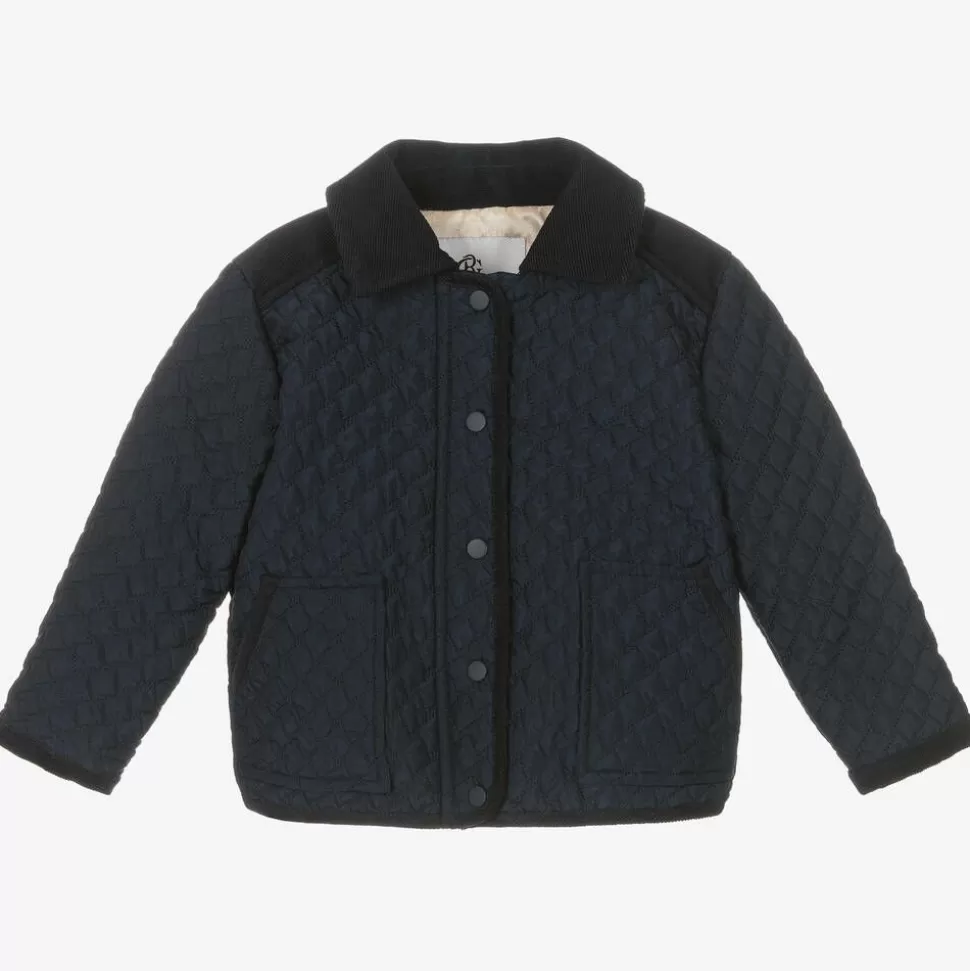 Beatrice amp; George Navy Blue Quilted Jacket^BOY Coats & Jackets | Coats & Jackets