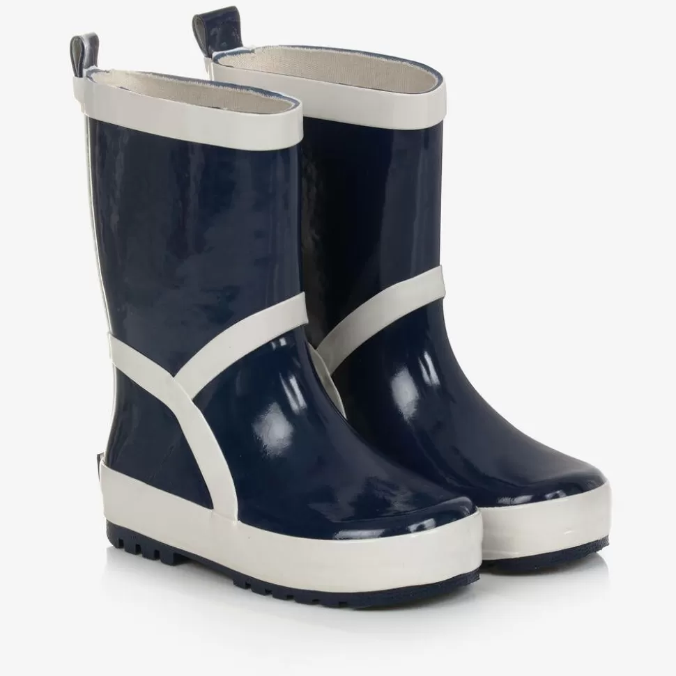 Playshoes Navy Blue Reflective Rain Boots^BOY Rain Boots | Rain Boots
