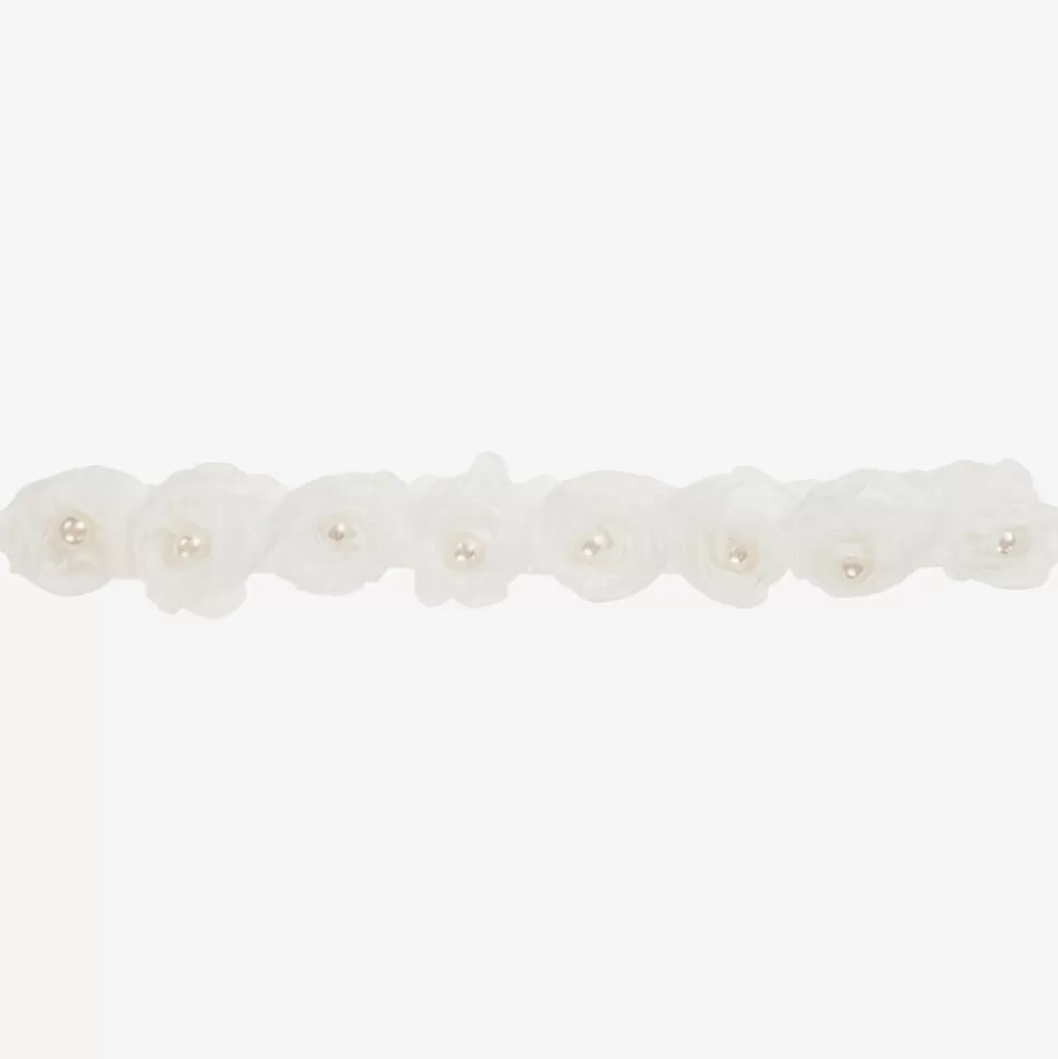 Cute Cute Off-White Floral Headband^ Hair Accessories