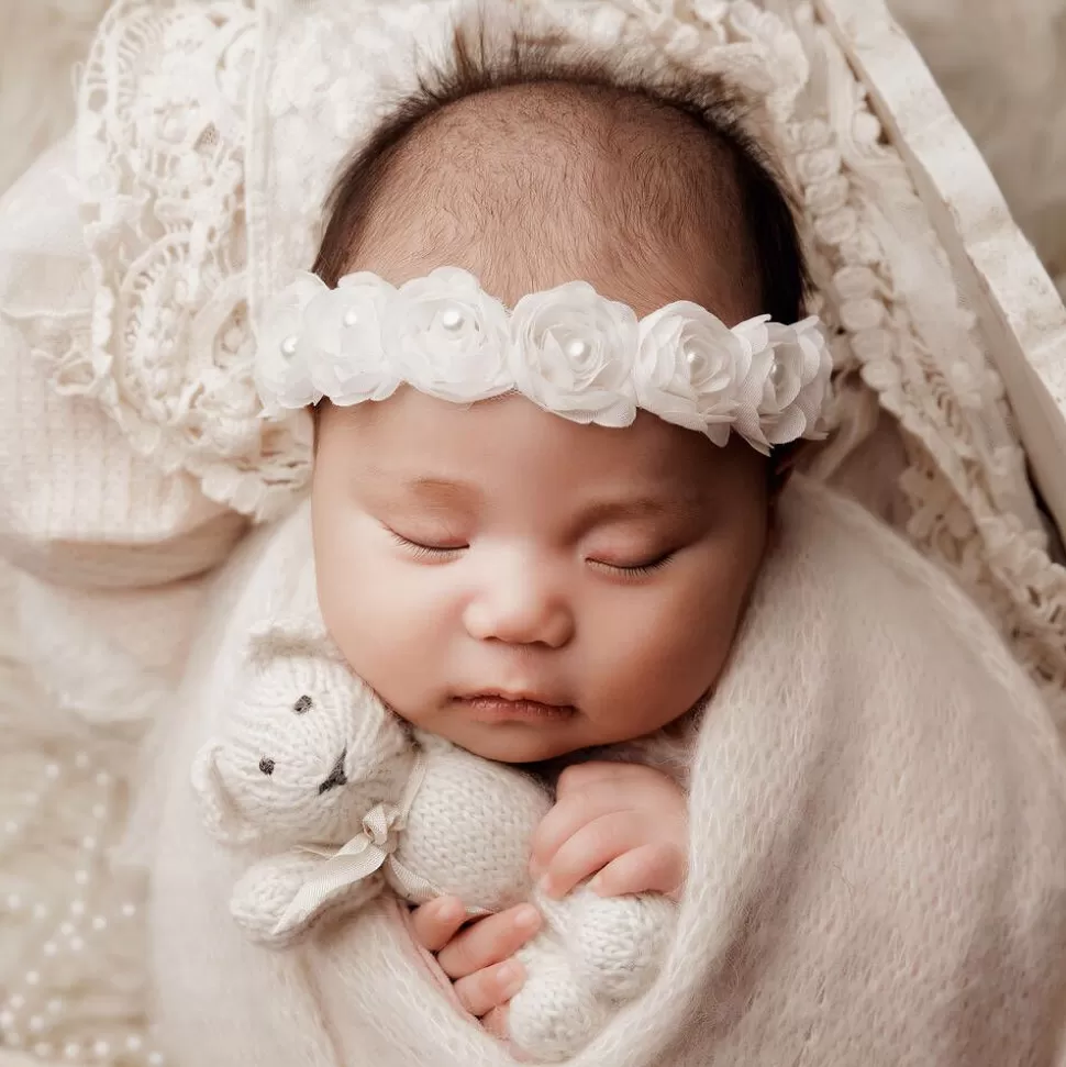 Cute Cute Off-White Floral Headband^ Hair Accessories