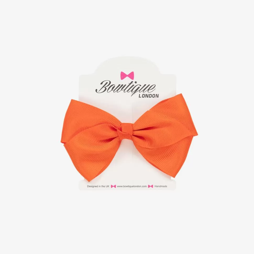 Bowtique London Orange Bow Hair Clip (10cm)^ Hair Accessories