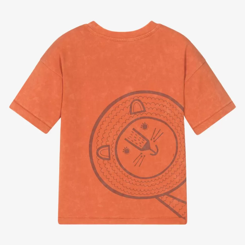 Roarsome Orange Cub Organic Cotton T-Shirt^ Tops