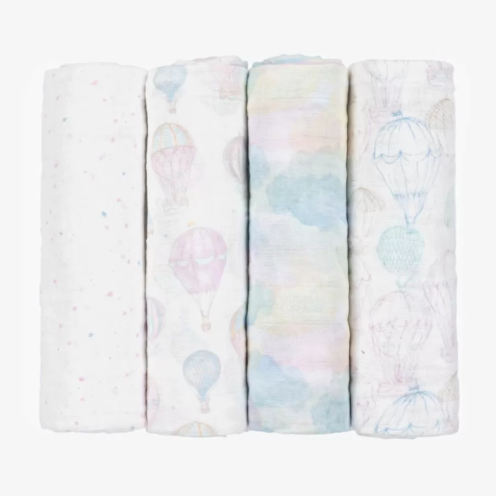 aden + anais Organic Cotton Muslin Swaddles (4 Pack)^ Sleeping Accessories