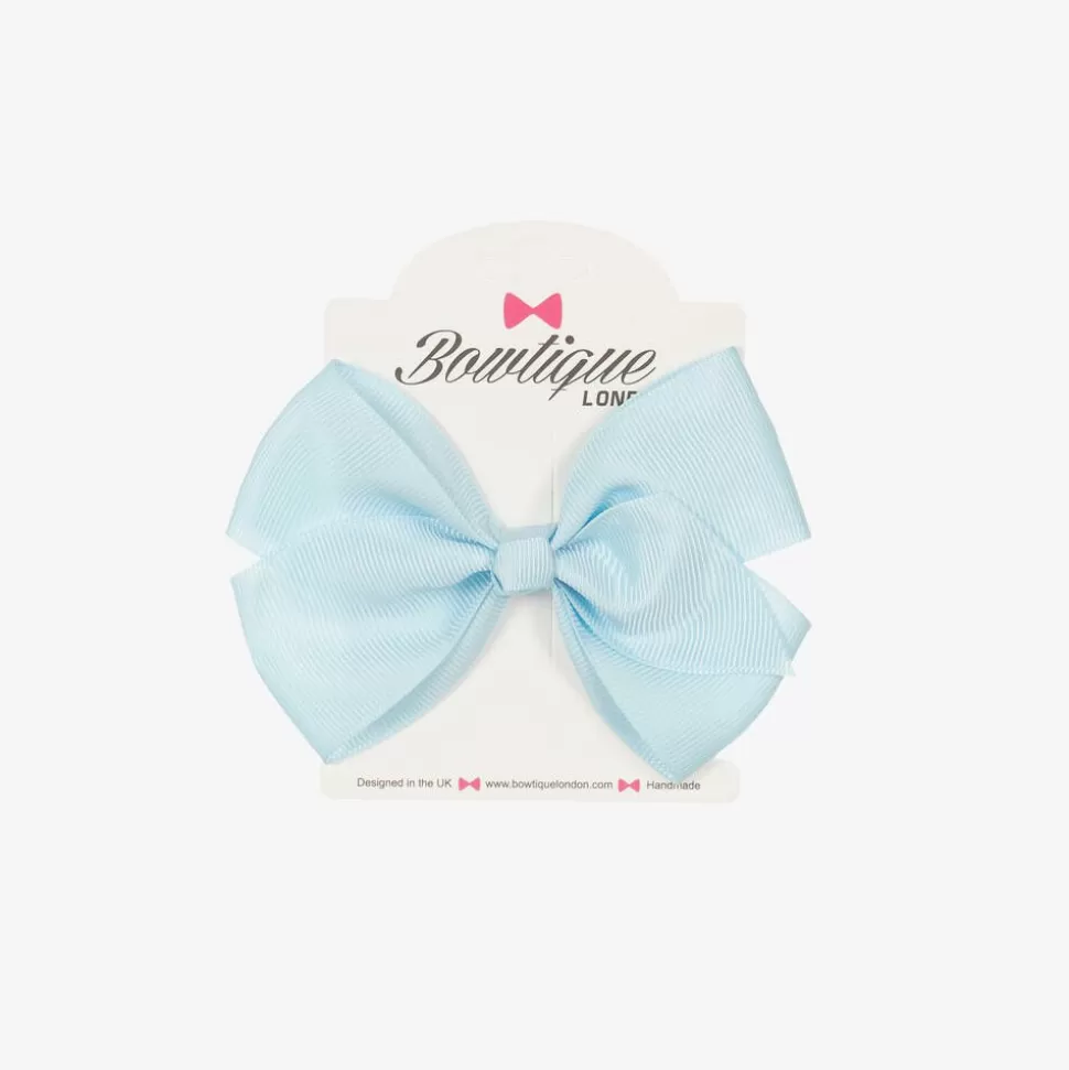 Bowtique London Pale Blue Bow Hair Clip (10cm)^ Hair Accessories