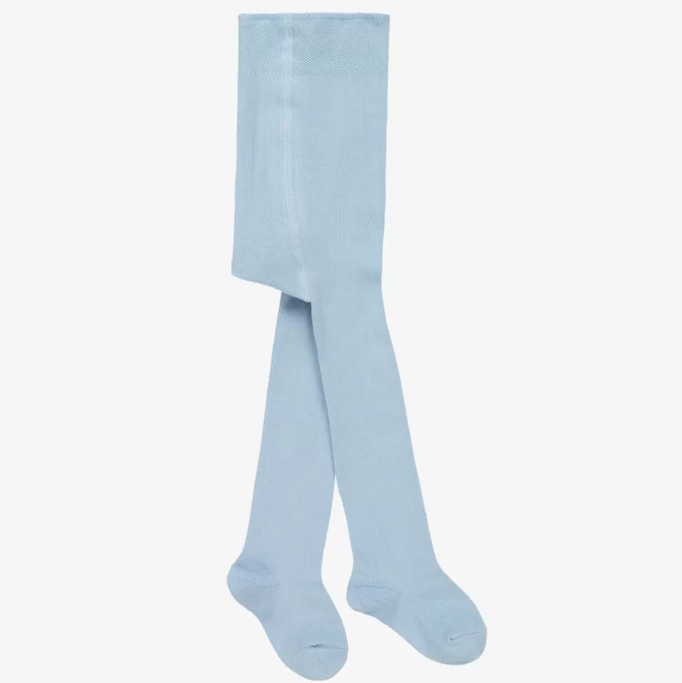 Falke Pale Blue Cotton Knit Baby Tights^ Tights