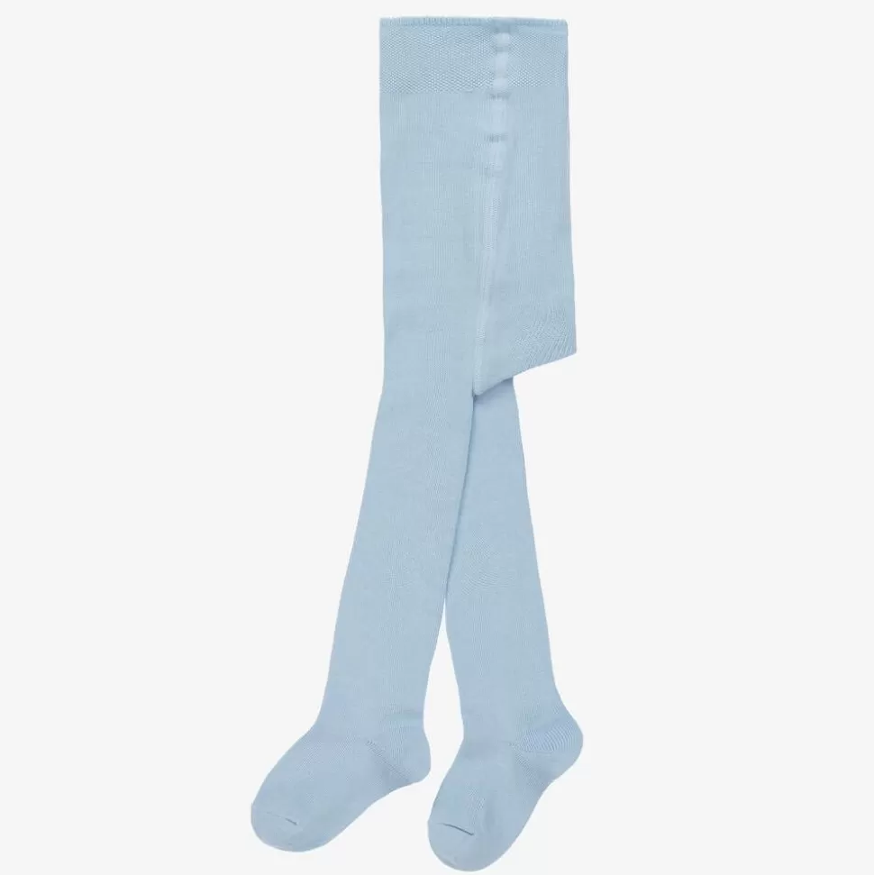Falke Pale Blue Cotton Knit Baby Tights^ Tights
