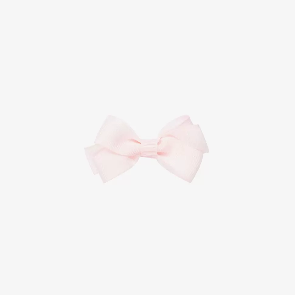 Peach Ribbons Pale Pink Bow Hair Clip (7cm)^ Hair Accessories