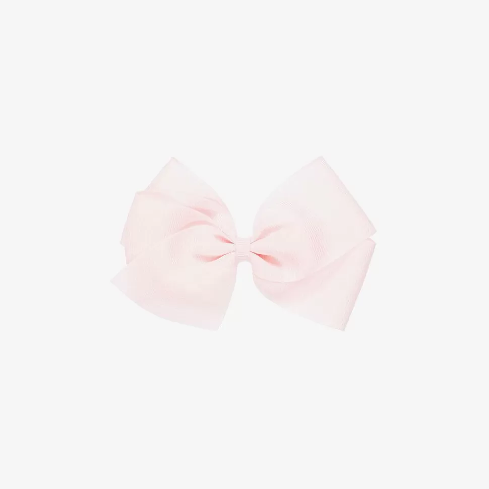 Peach Ribbons Pale Pink Bow Hair Clip (12cm)^ Hair Accessories