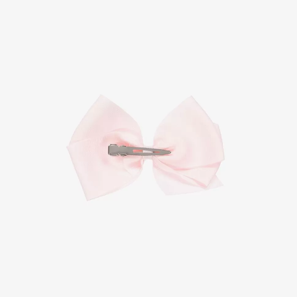 Peach Ribbons Pale Pink Bow Hair Clip (12cm)^ Hair Accessories