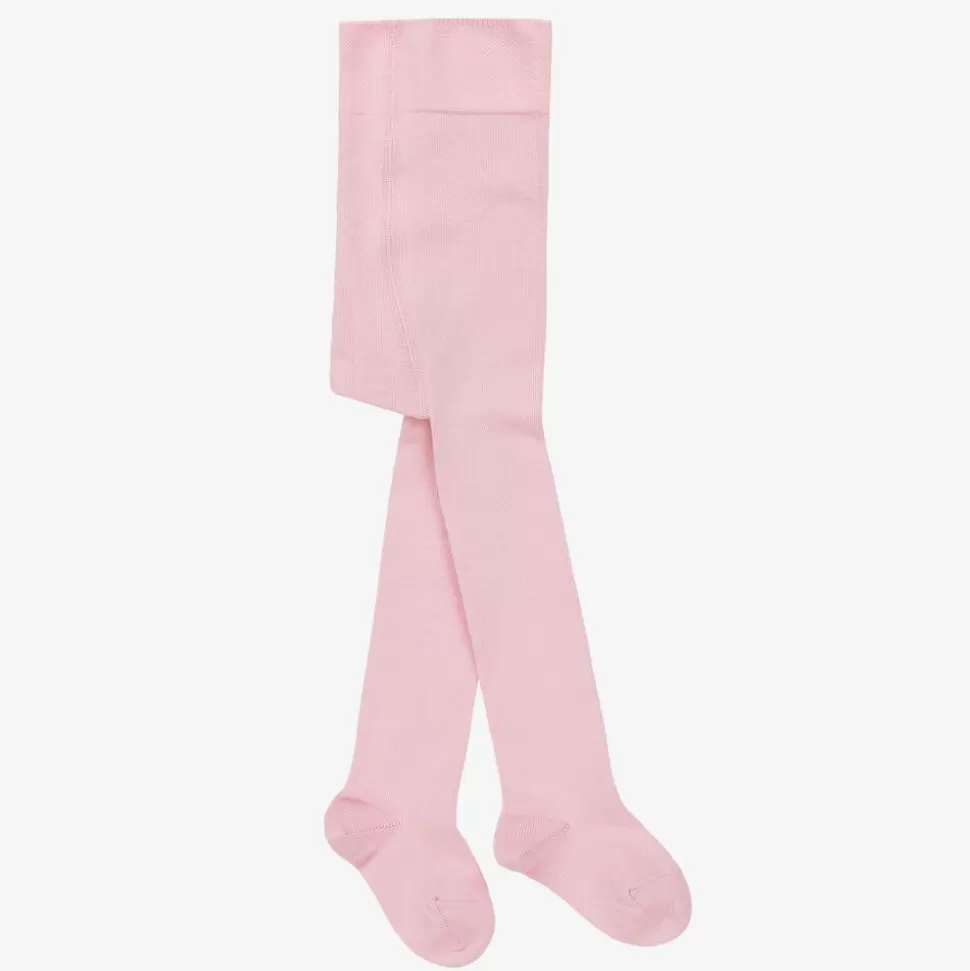 Falke Pale Pink Cotton Knit Baby Tights^ Tights