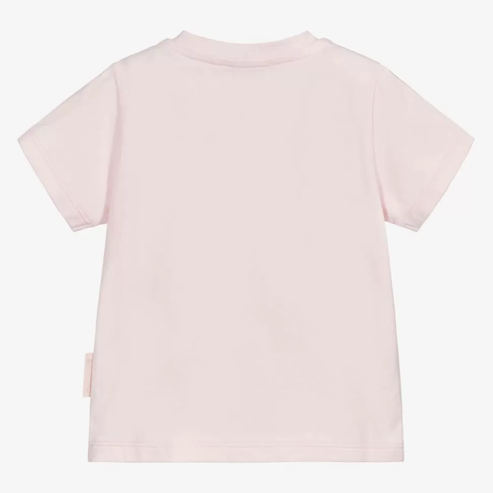 Moncler Enfant Pale Pink Logo Baby T-Shirt^ Tops
