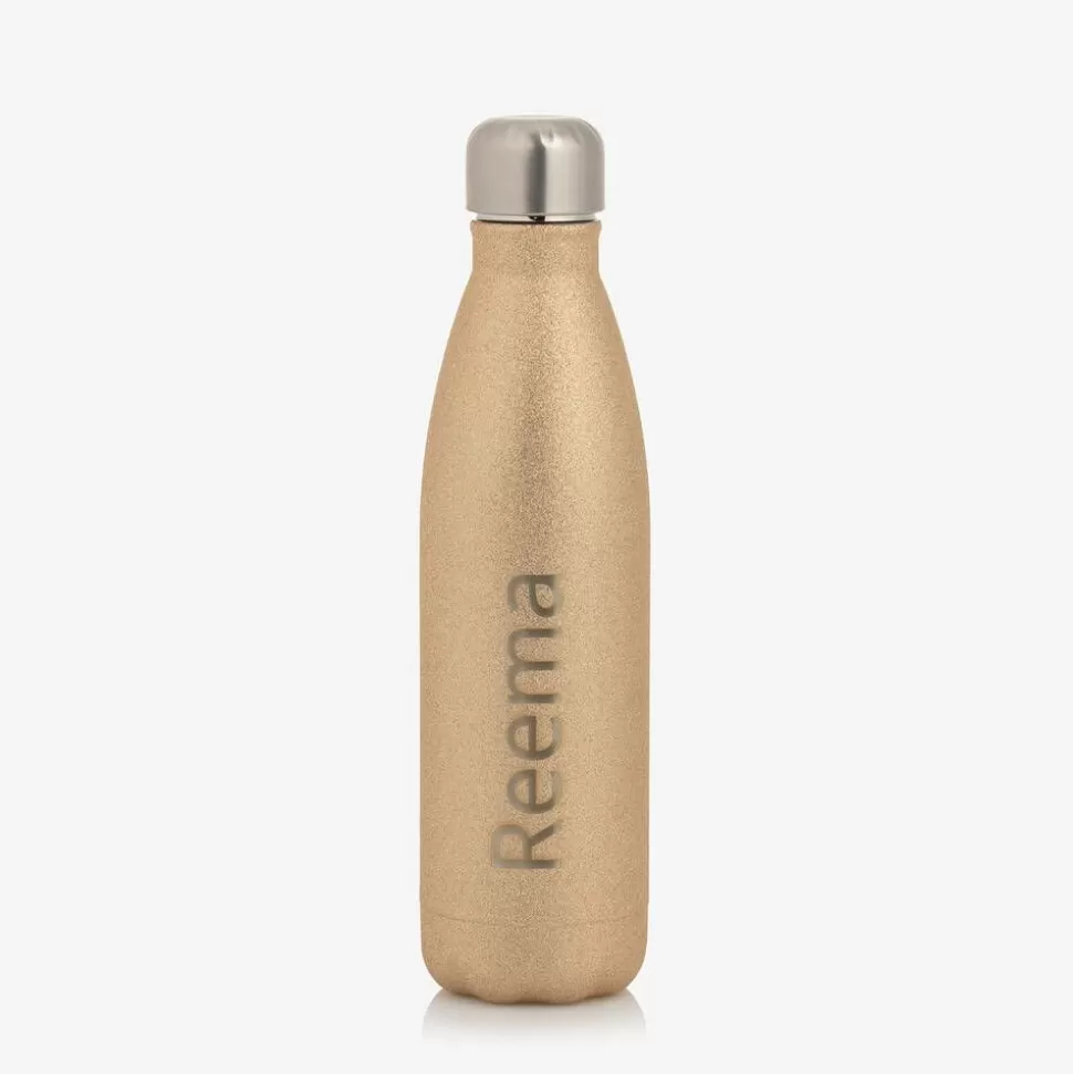 Treat Republic Personalised Gold Water Bottle (27cm)^ Lunch Accessories
