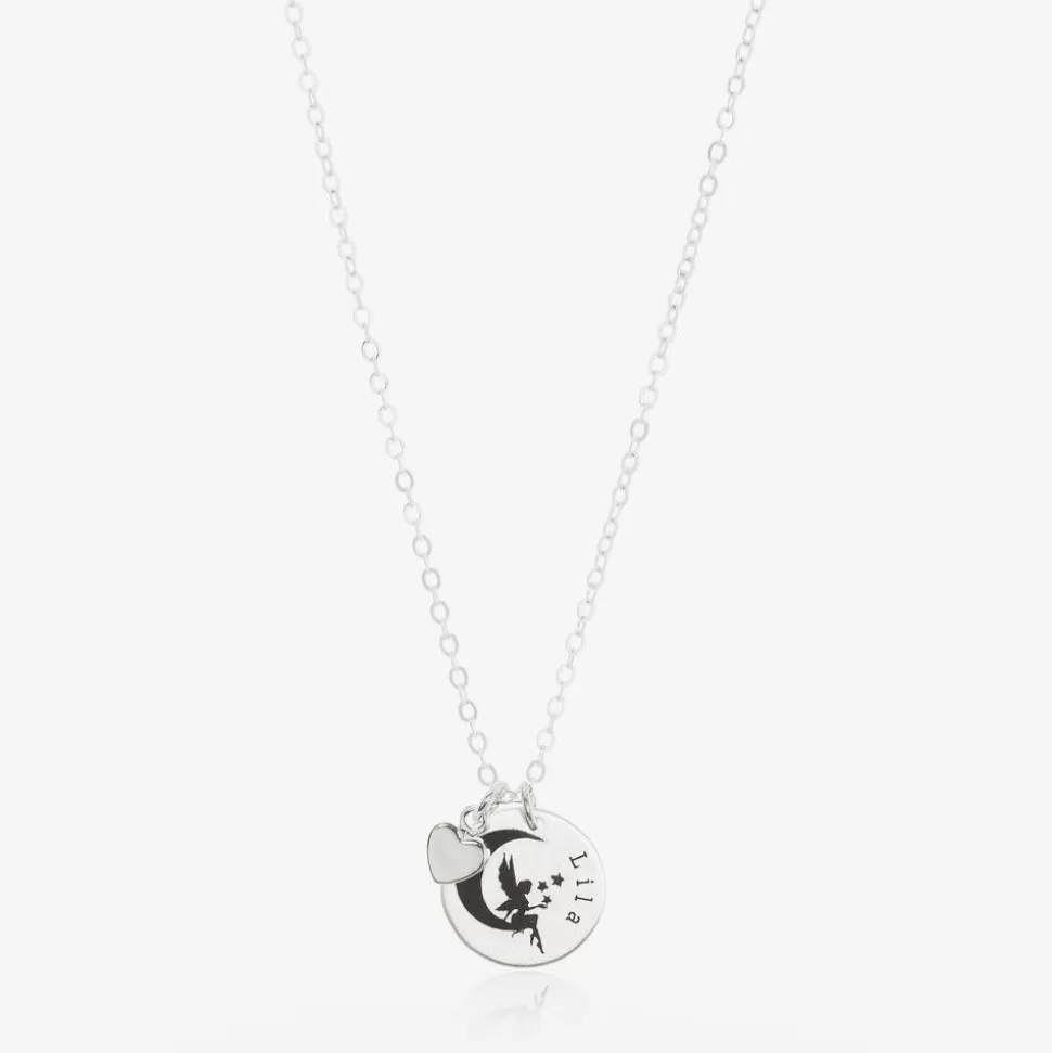 Treat Republic Personalised Silver Plated Fairy Necklace (47cm)^ Jewellery | Gifts