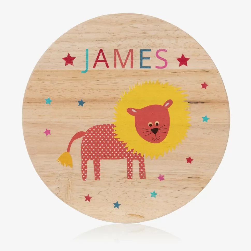 Treat Republic Personalised Wooden Lion Stool^ Gifts | Nursery Accessories