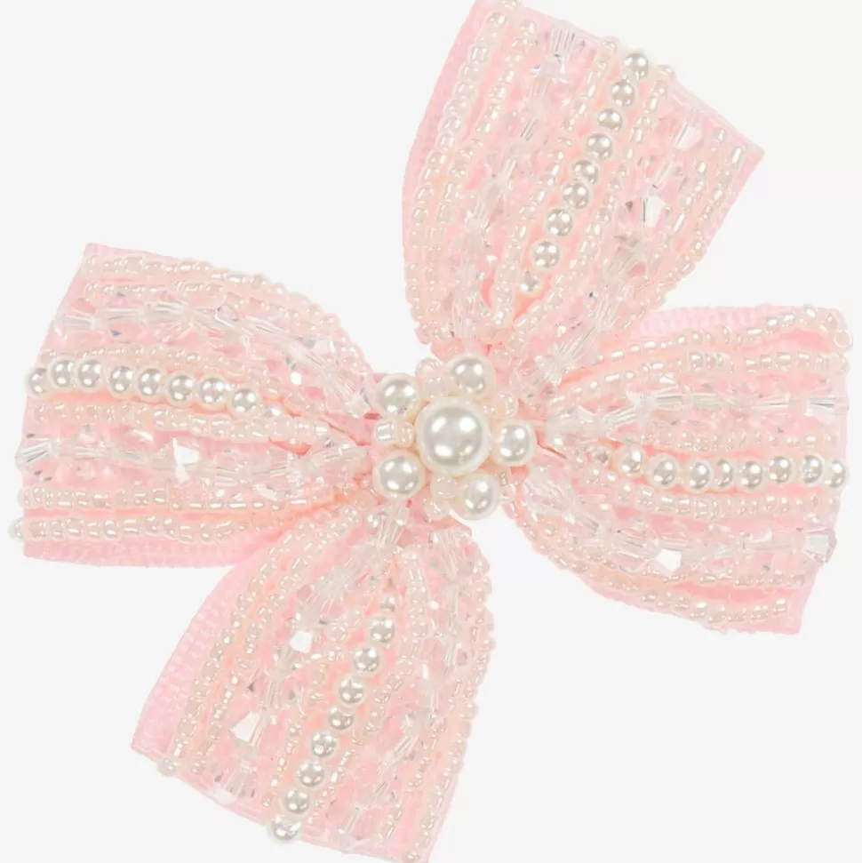 Sienna Likes To Party Pink Bow Hair Clip (7cm)^ Hair Accessories