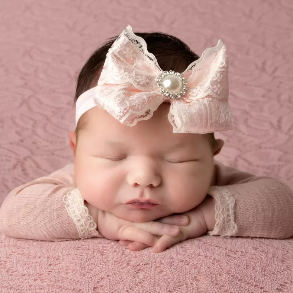 Cute Cute Pink Bow Headband (11cm)^ Hair Accessories