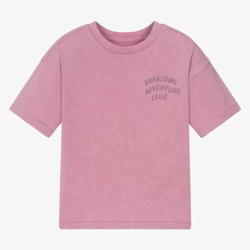 Roarsome Pink Bunny Organic Cotton T-Shirt^ Tops