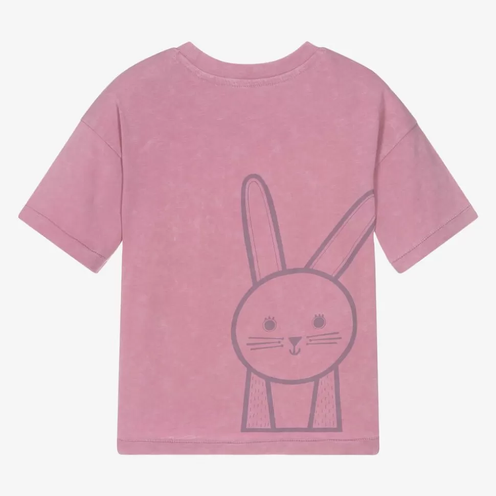 Roarsome Pink Bunny Organic Cotton T-Shirt^ Tops