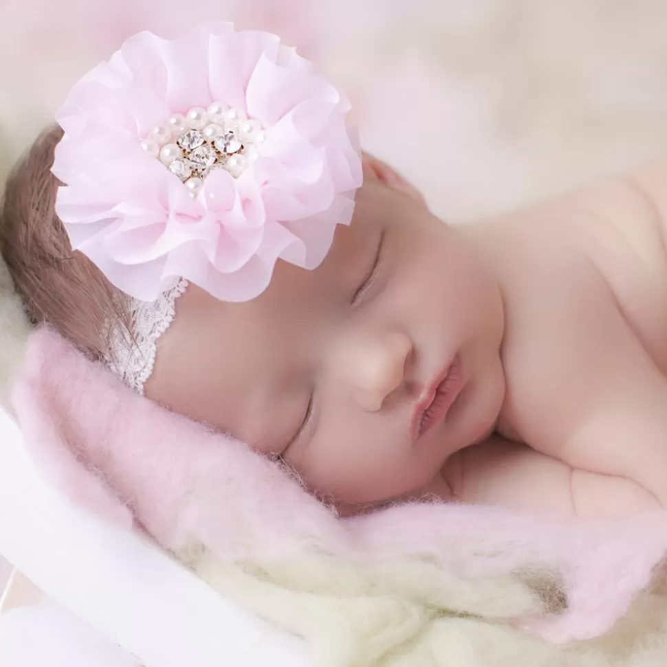 Cute Cute Pink Chiffon Flower Headband^ Hair Accessories